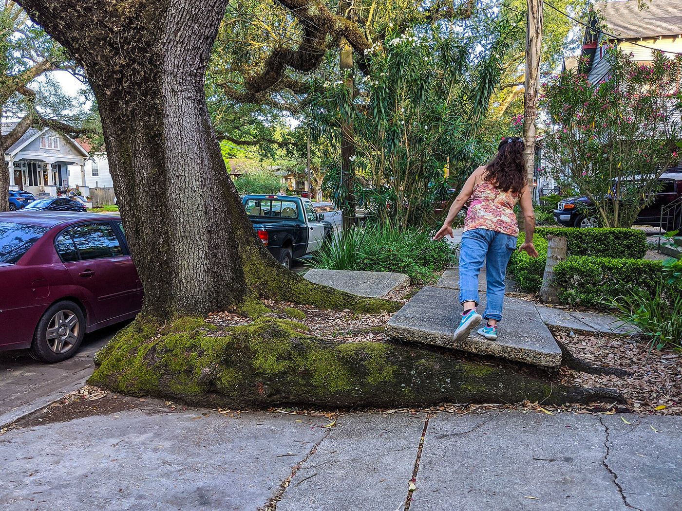 Canted Sidewalk, Mid-City New Orleans 2020